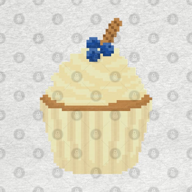 Milk Yellow cupcake pixel art by toffany's